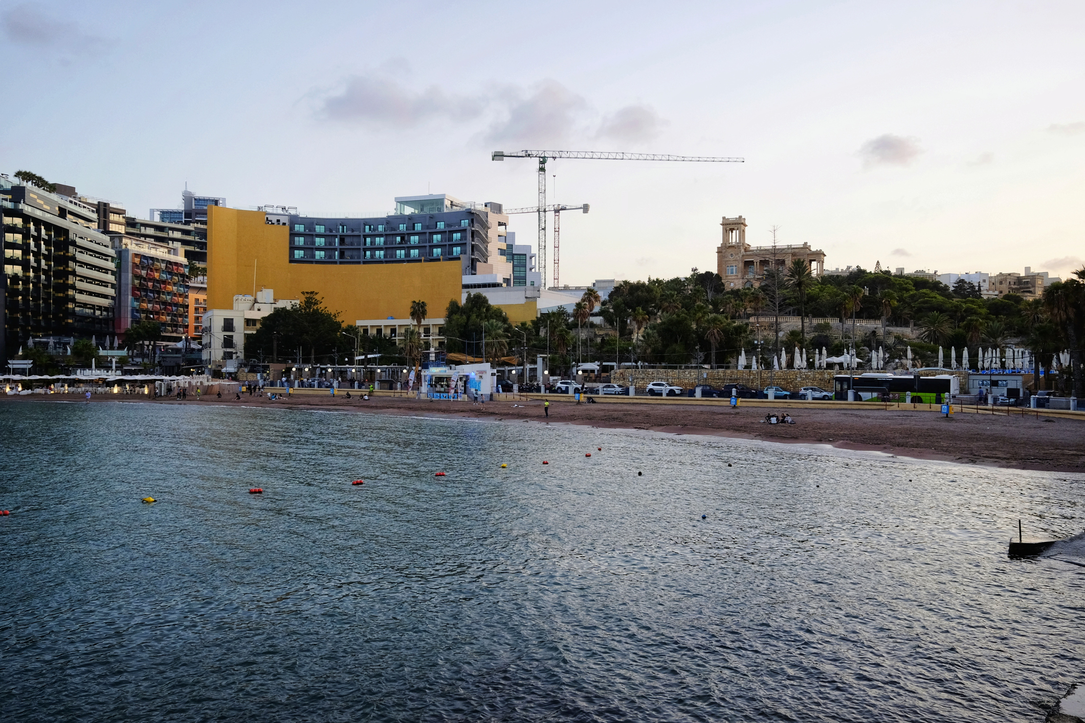St George's Bay in Paceville, Malta